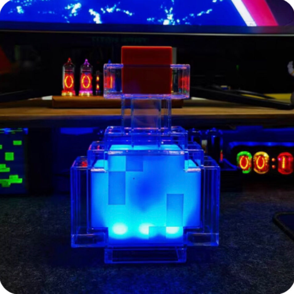 Skyver Pixel Potion – Lampa nocna LED 8 kolorów w kształcie butelki